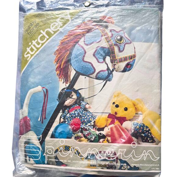 Vintage Spinnerin Stitchery Hobby Horse Latch Hook Kit - New Old Stock | Sealed - Picture 6 of 6